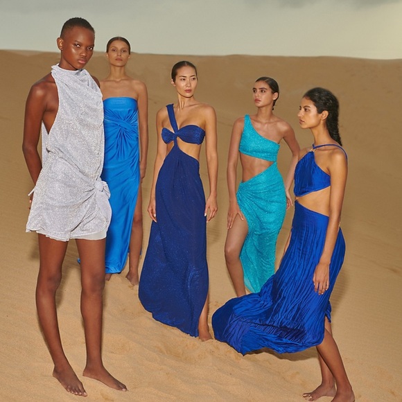 NWT BAOBAB Dunas De Taroa Zadeh Asymmetric Jersey Cut-Out Dress - Picture 14 of 15